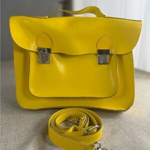 Lacoste Bright Yellow Satchel Bag